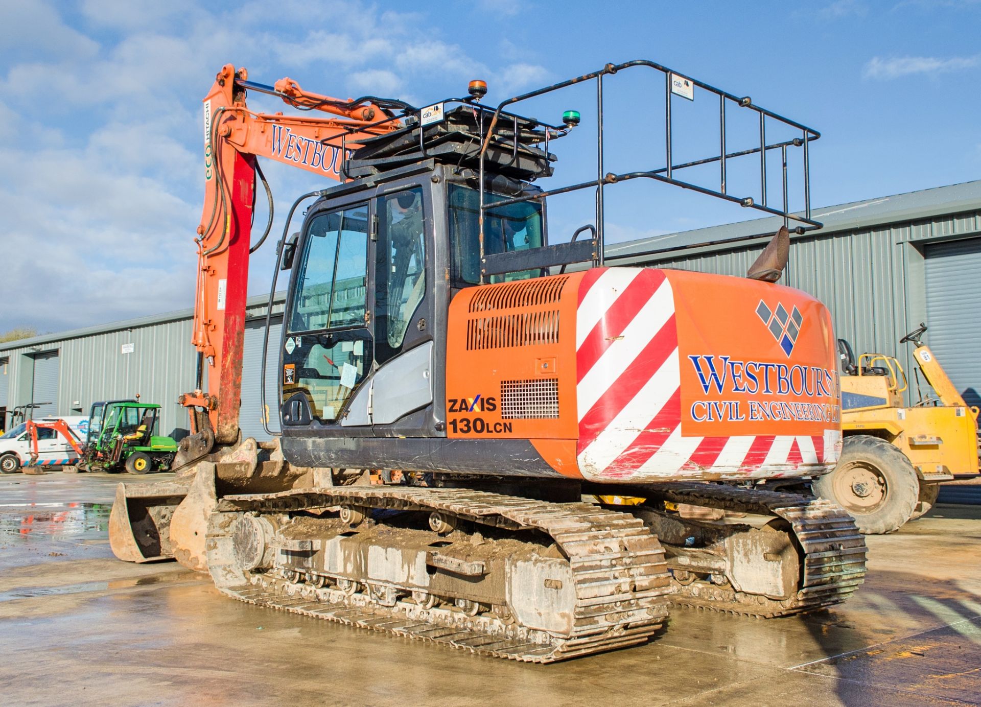 Hitachi ZX 130 LCN-5B 14 tonne steel tracked excavator Year: 2014 S/N: 91618 Recorded hours: 9054 - Image 3 of 25