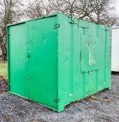 10ft x 8ft steel store site unit c/w keys A441668