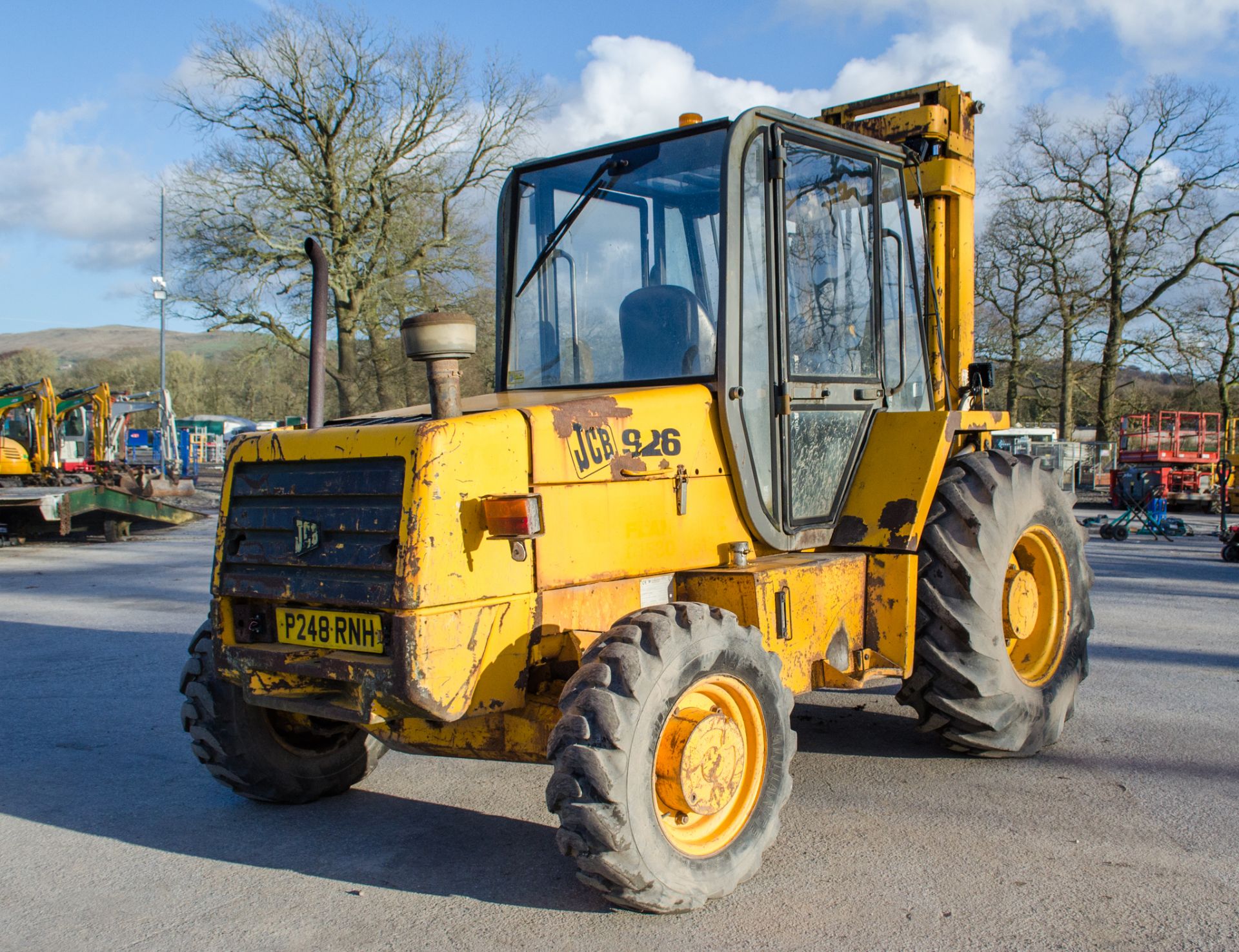 JCB 926 4wd rough terrain fork lift truck  Year: 1997  S/N: 662640 Recorded Hours: 9952 - Image 3 of 18