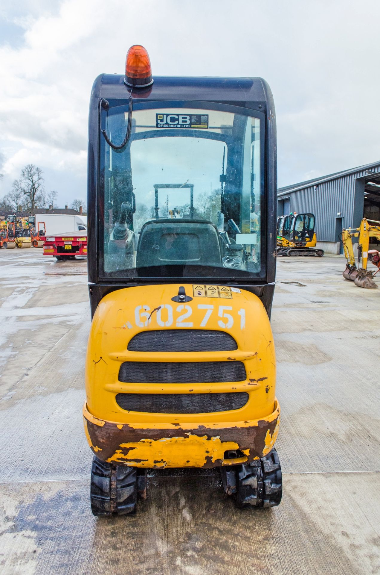 JCB 8016 1.5 tonne rubber tracked mini excavator Year: 2013 S/N: 2071485 Recorded Hours: 2396 blade, - Image 6 of 21