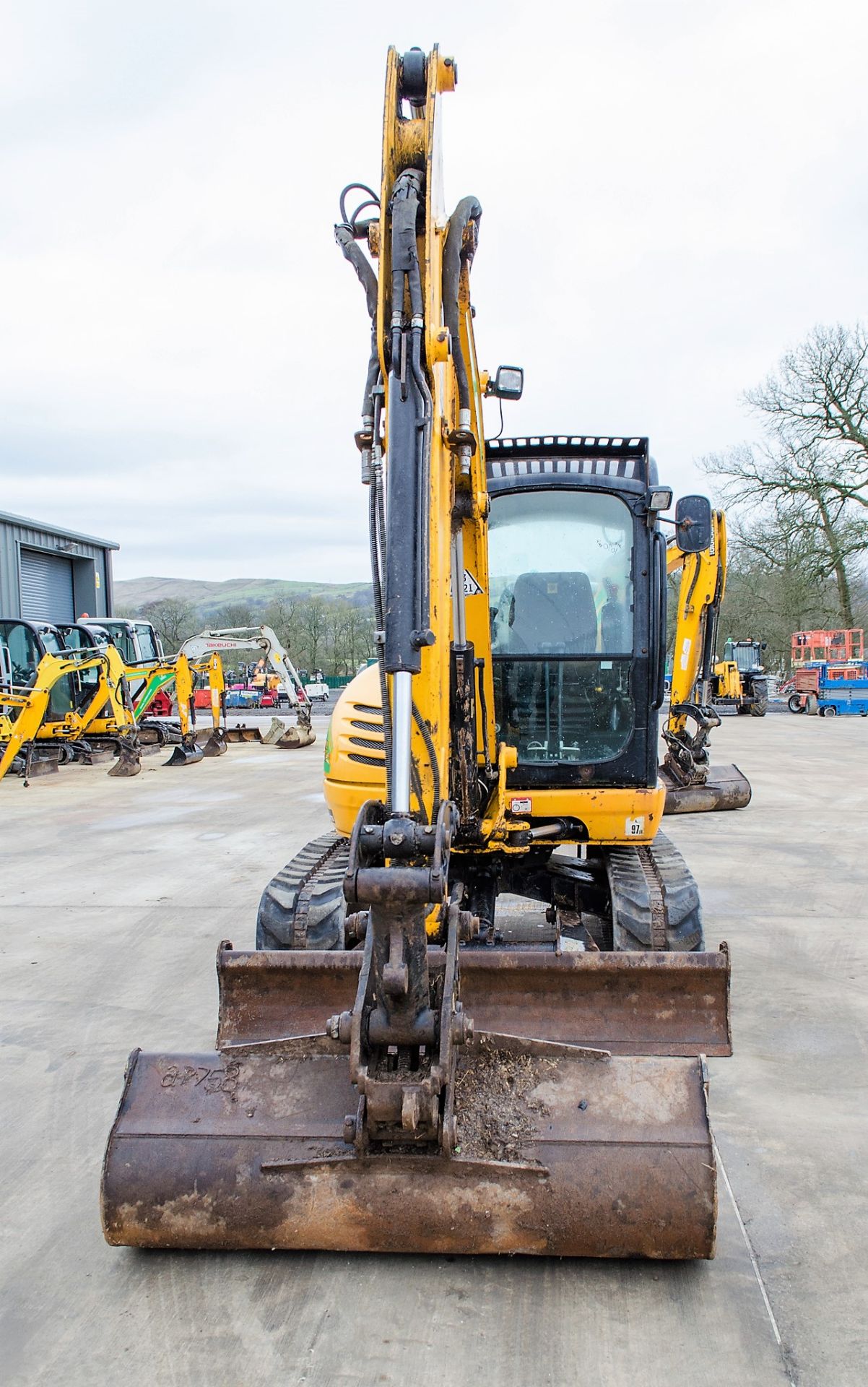 JCB 8055 ZTS 5.5 tonne rubber tracked excavator Year: 2014 S/N: 2060701 Recorded Hours: 2652 - Image 5 of 24