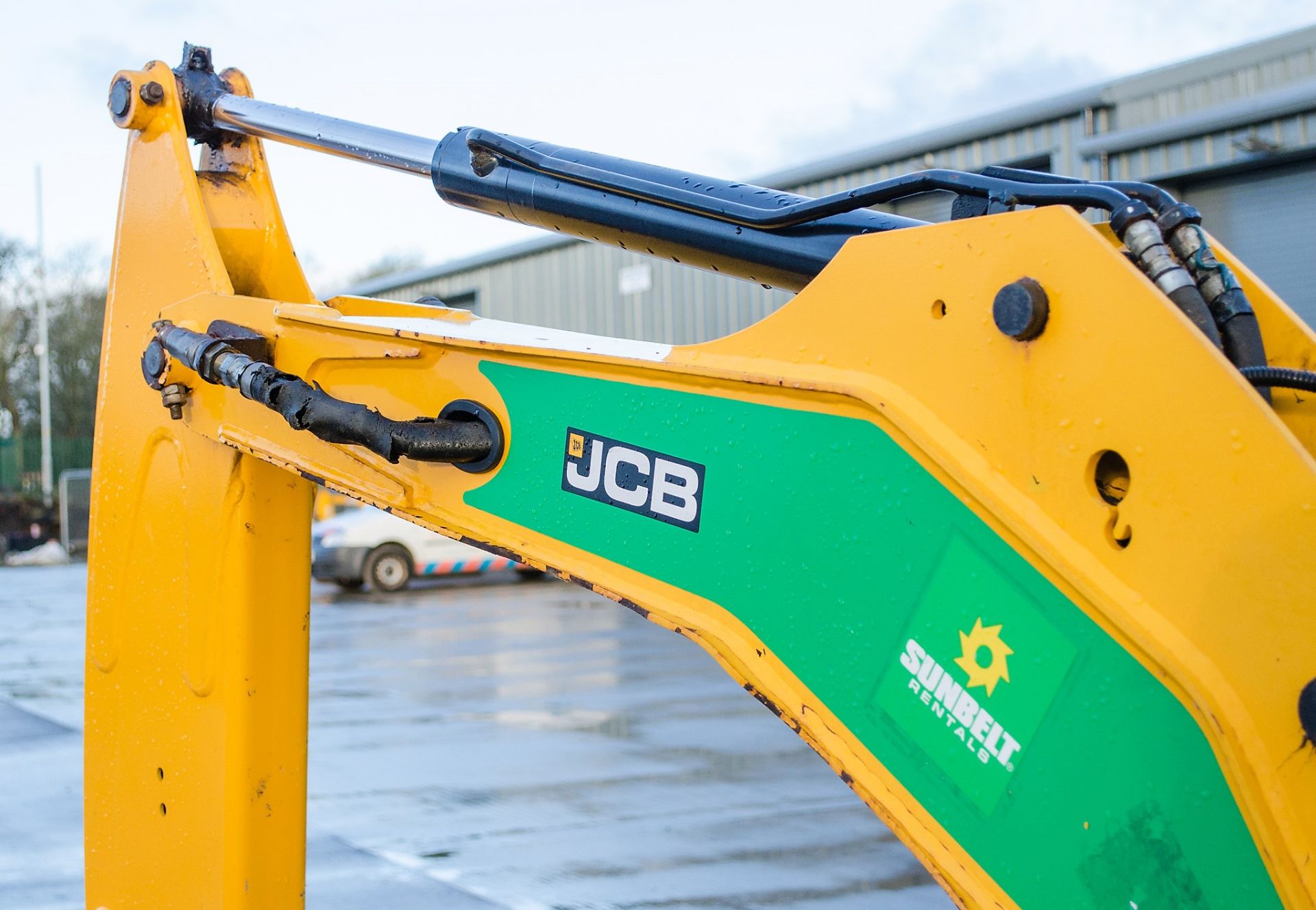 JCB 8016 1.5 tonne rubber tracked mini excavator Year: 2014 S/N: 2071655 Recorded Hours: 1492 blade, - Image 15 of 21