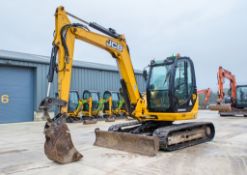 JCB 8085 8.5 tonne rubber tracked midi excavator Year: 2013 S/N: 1073059 Recorded Hours: 92826 (