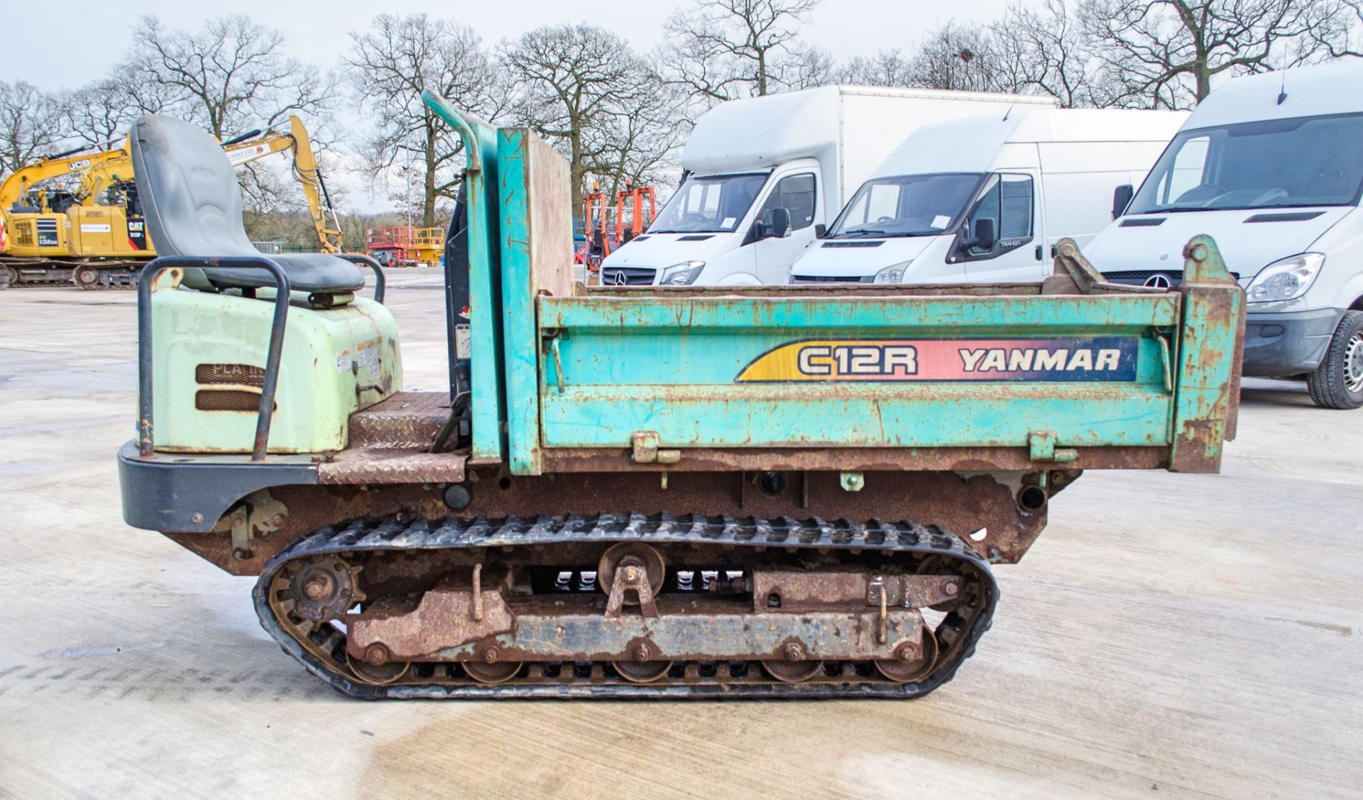 Yanmar C12R 1.2 tonne rubber tracked dumper Recorded Hours: 1052 - Image 8 of 17