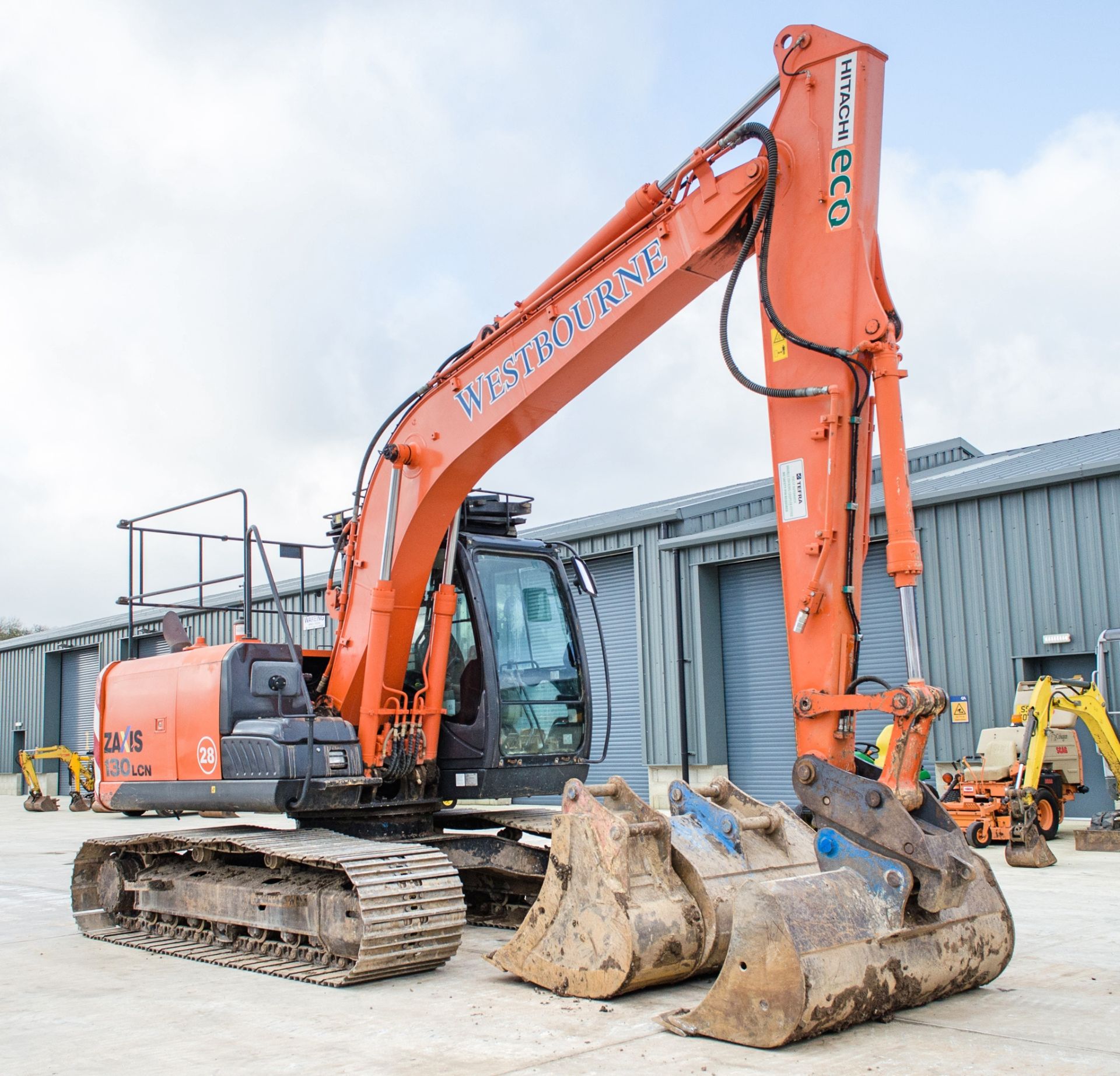 Hitachi ZX 130 LCN-5B 14 tonne steel tracked excavator Year: 2014 S/N: 91931 Recorded hours: 9626 - Image 2 of 27