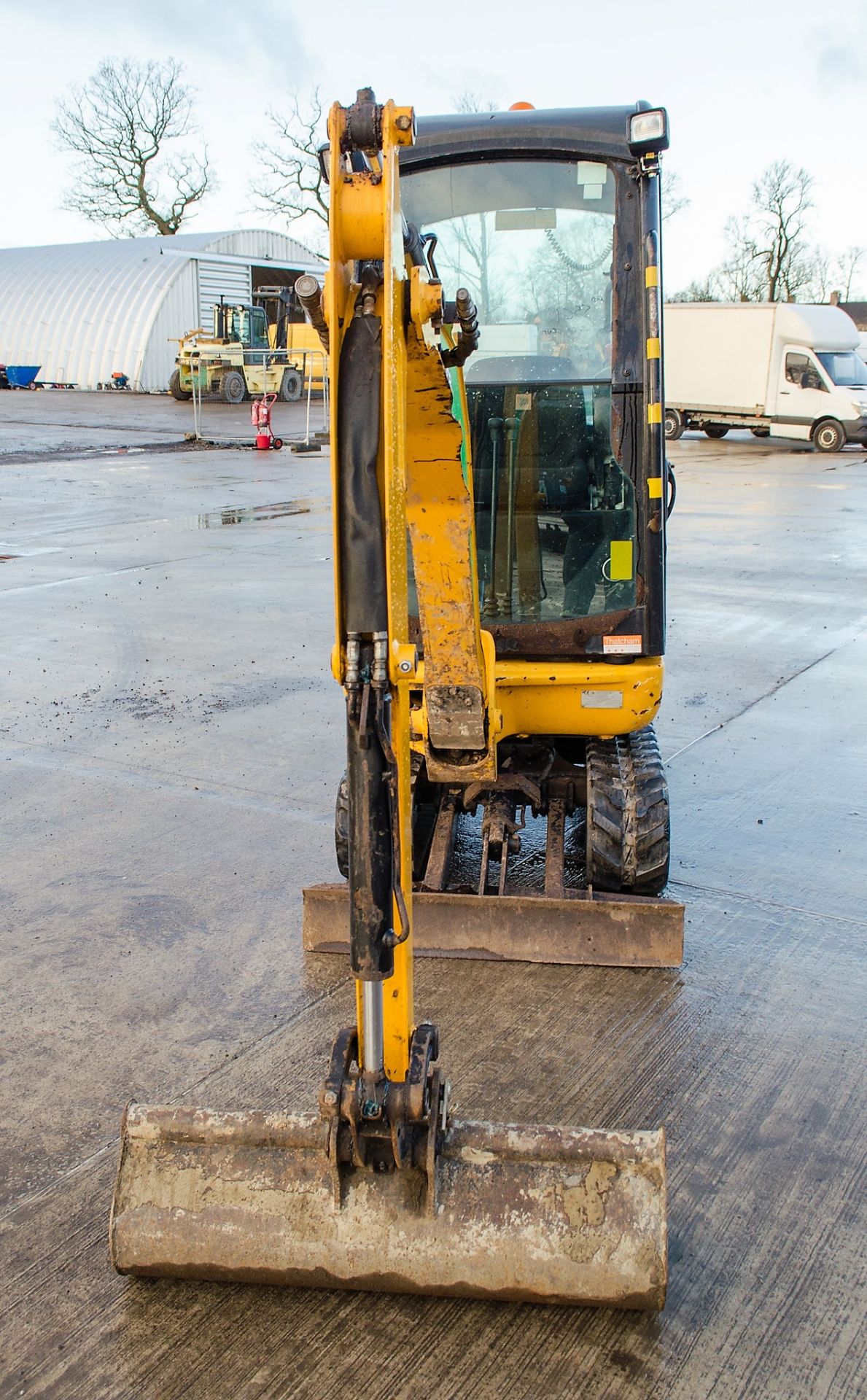 JCB 8016 1.5 tonne rubber tracked mini excavator Year: 2014 S/N: 2071655 Recorded Hours: 1492 blade, - Image 5 of 21