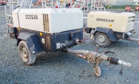 Doosan 741 diesel driven fast tow mobile compressor Year: 2013 S/N: 431987 Recorded Hours: 729