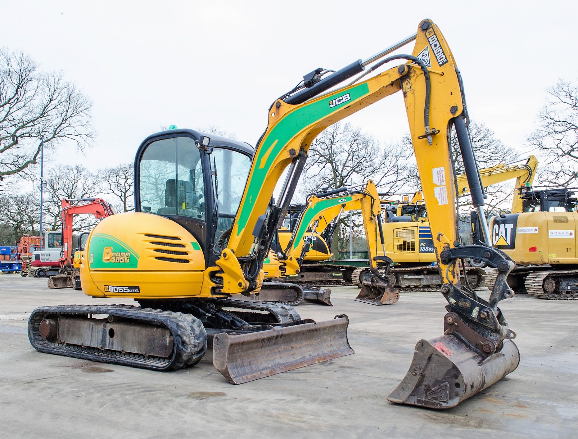 JCB 8055 RTS 5.5 tonne rubber tracked excavator Year: 2015 S/N: 2426300 Recorded Hours: 2924 - Image 2 of 24