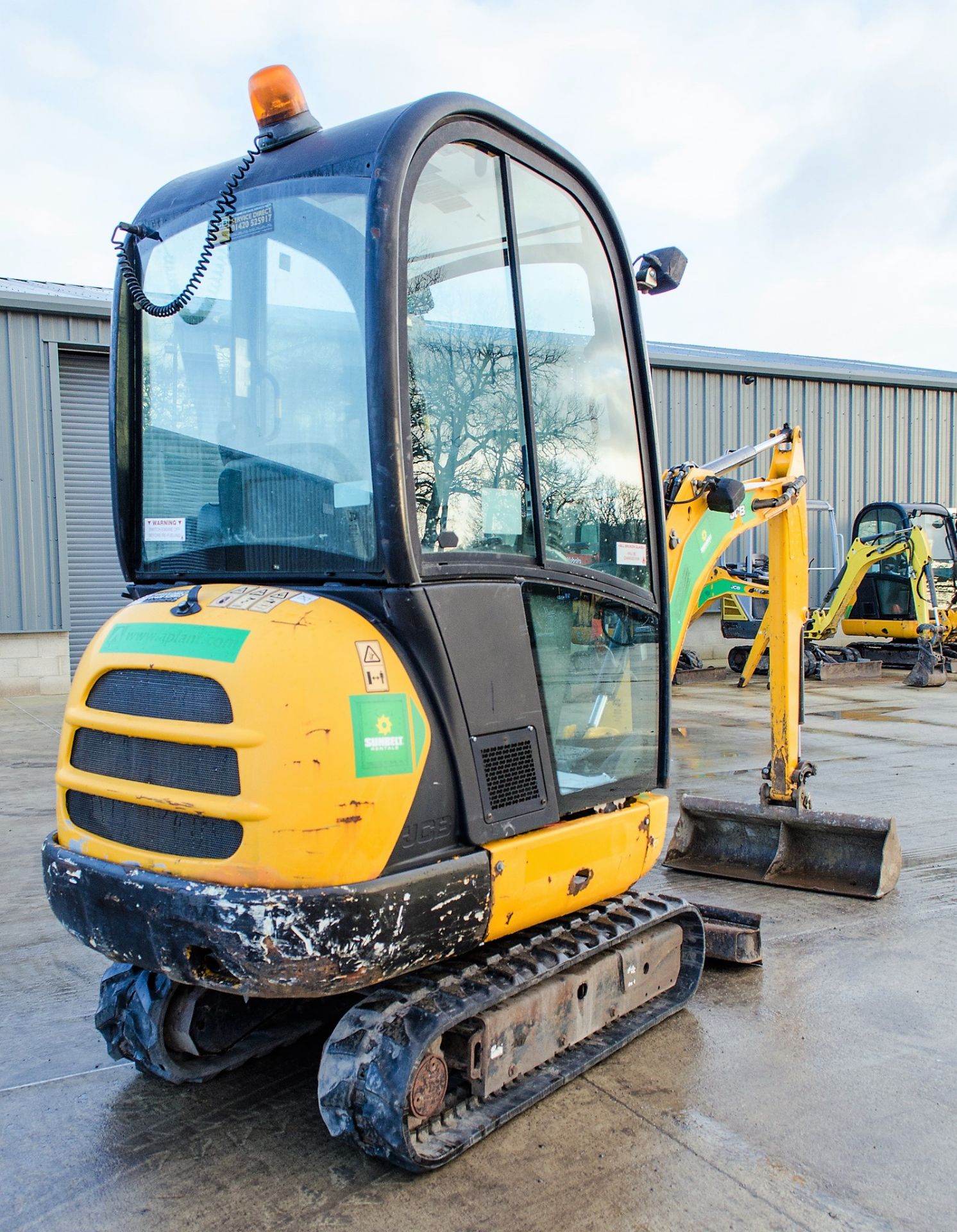 JCB 8016 1.5 tonne rubber tracked mini excavator Year: 2014 S/N: 2071655 Recorded Hours: 1492 blade, - Image 3 of 21