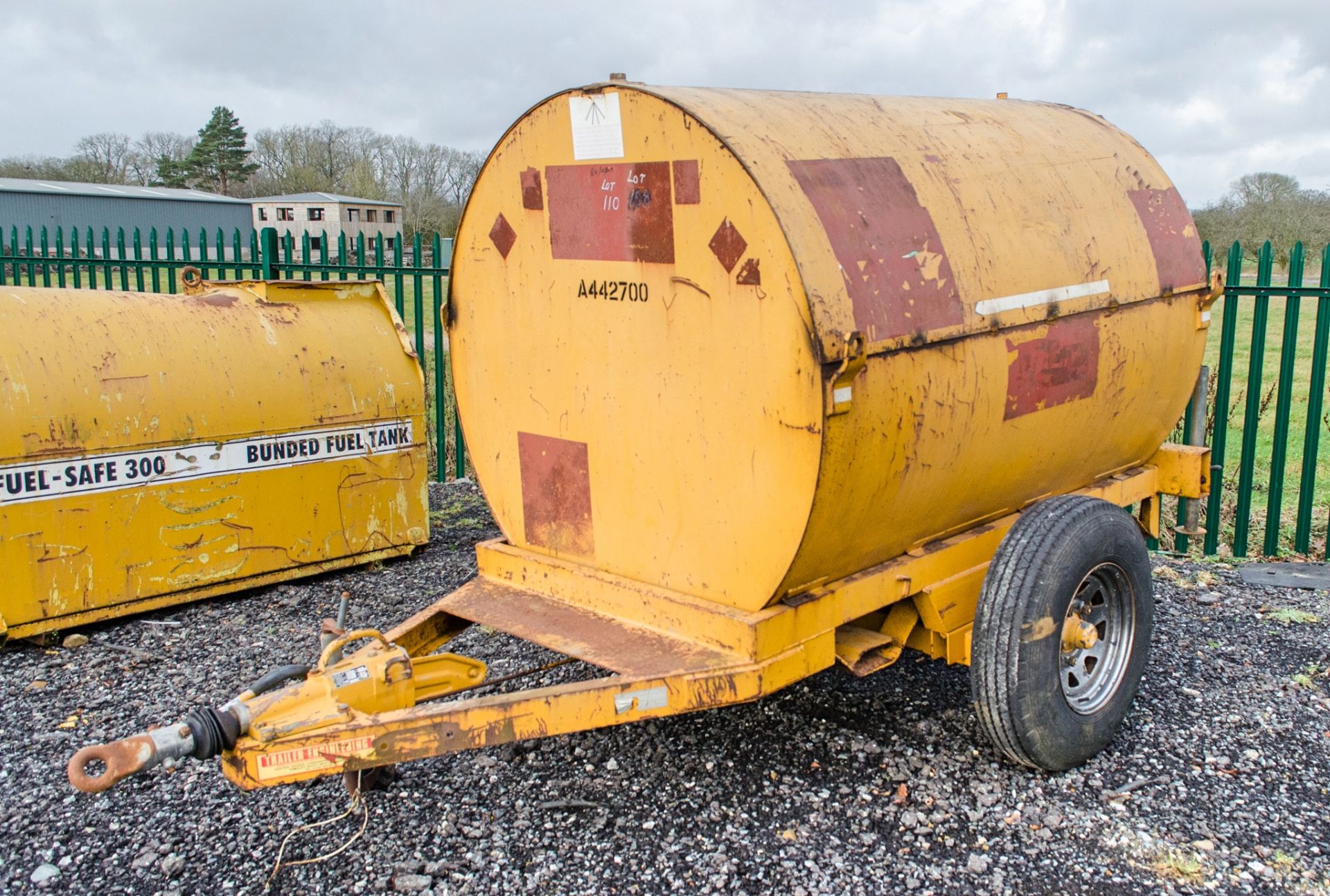 Trailer Engineering 2140 litre site tow bunded fuel bowser A442700 CO