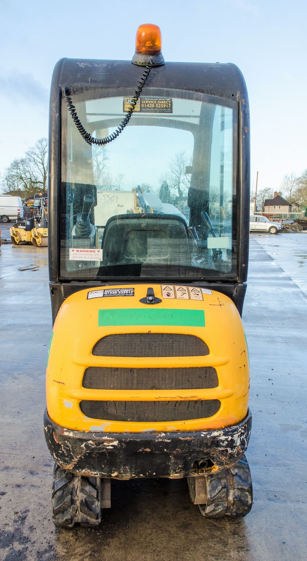 JCB 8016 1.5 tonne rubber tracked mini excavator Year: 2014 S/N: 2071655 Recorded Hours: 1492 blade, - Image 6 of 21