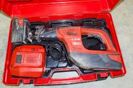 Hilti WSR 36-A 36v cordless reciprocating saw c/w 2 batteries, charger and carry case CRS036