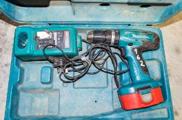 Makita 18v cordless drill c/w charger, battery & carry case LPH