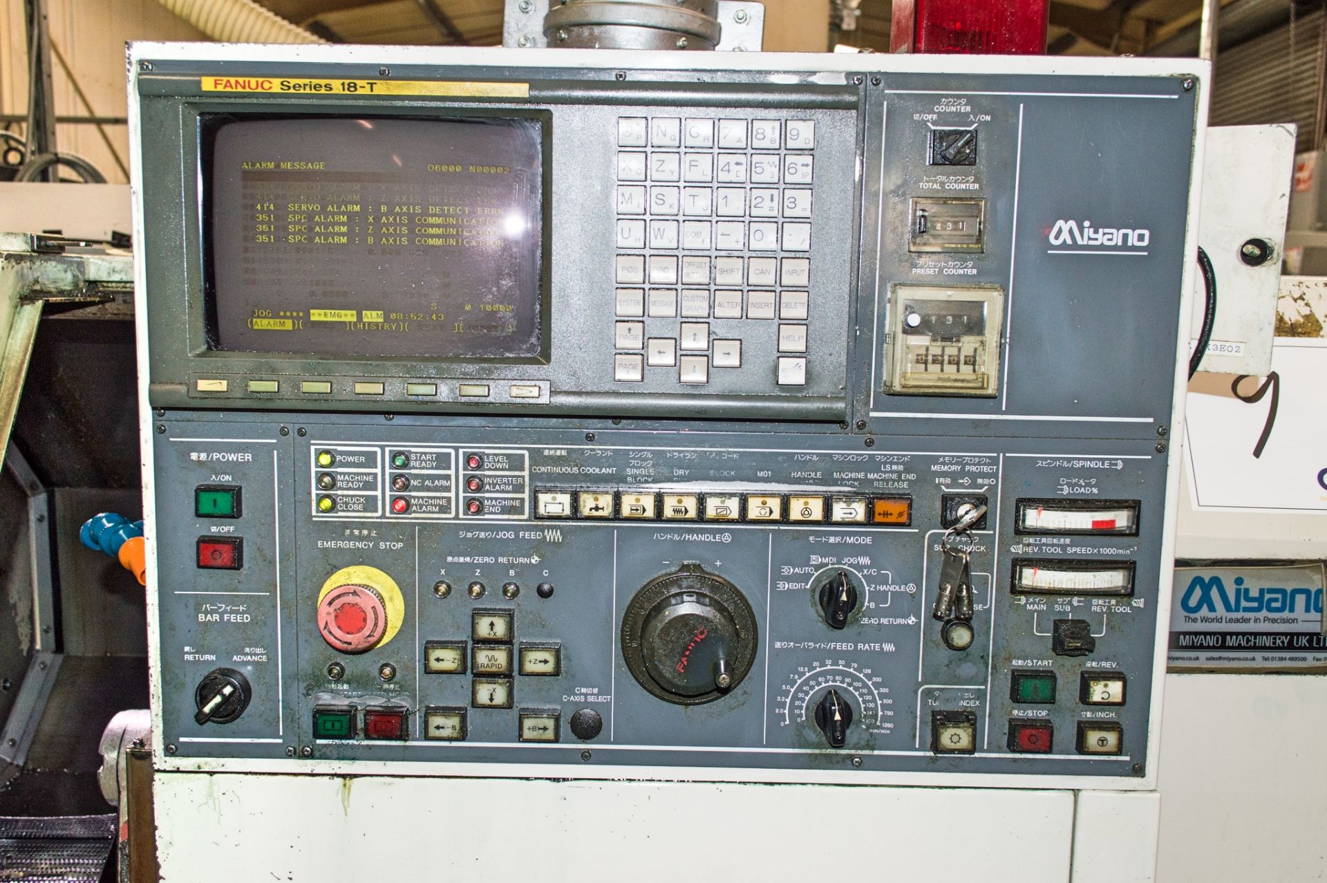 Miyano BND-42S5 CNC 5 axis lathe S/N: BD60122S c/w Fanuc Series 18-T controls, FMB Turbo 5-42 auto - Image 8 of 11