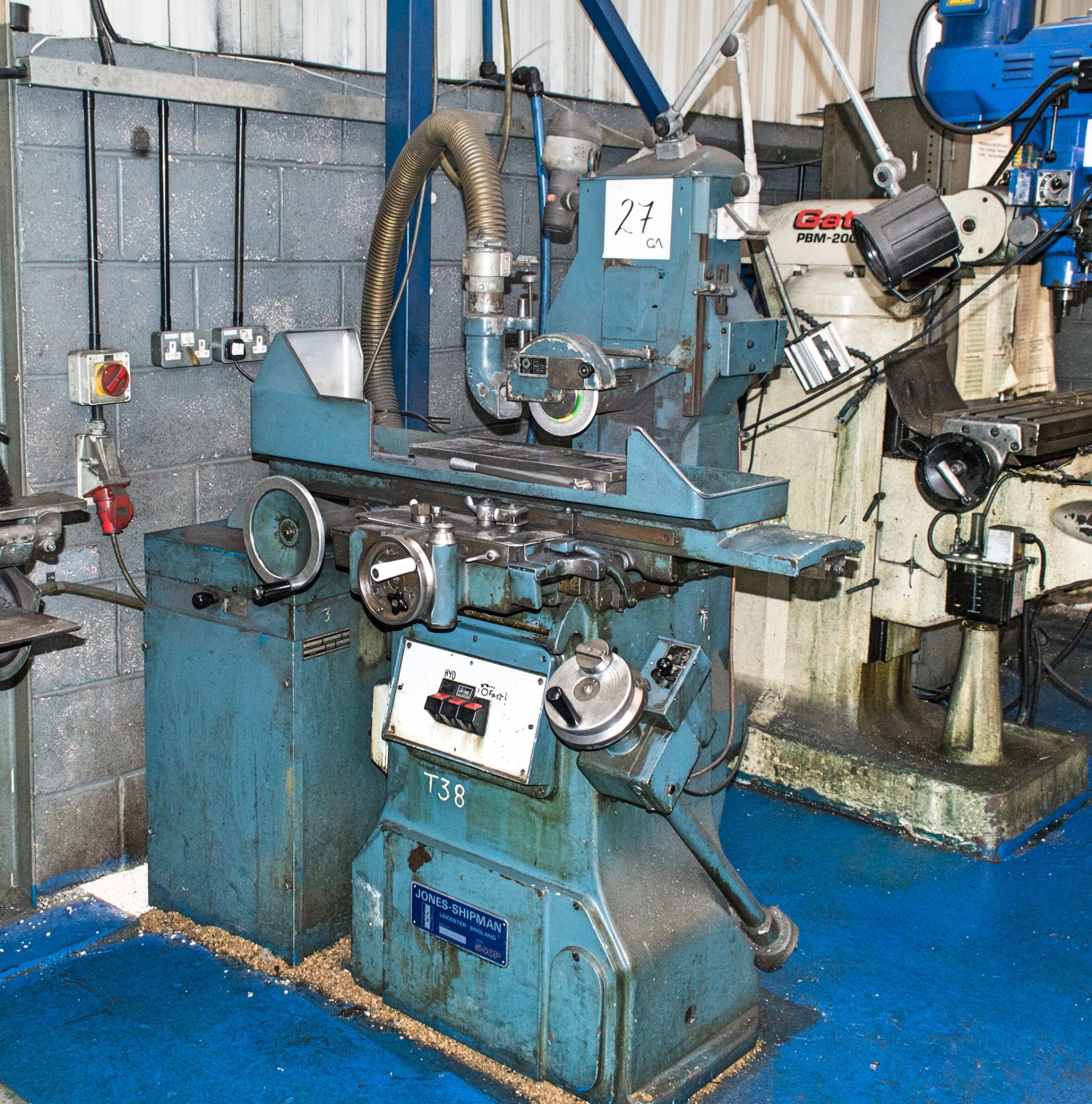 Jones and Shipman 540P surface grinder S/N: B075174 c/w magnetic chuck 460mm x 155mm