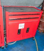 Progen double door, 2 drawer steel tool chest