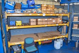 1 bay of boltless steel pallet racking ** Not including contents **