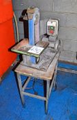 240v vertical belt linisher c/w steel stand