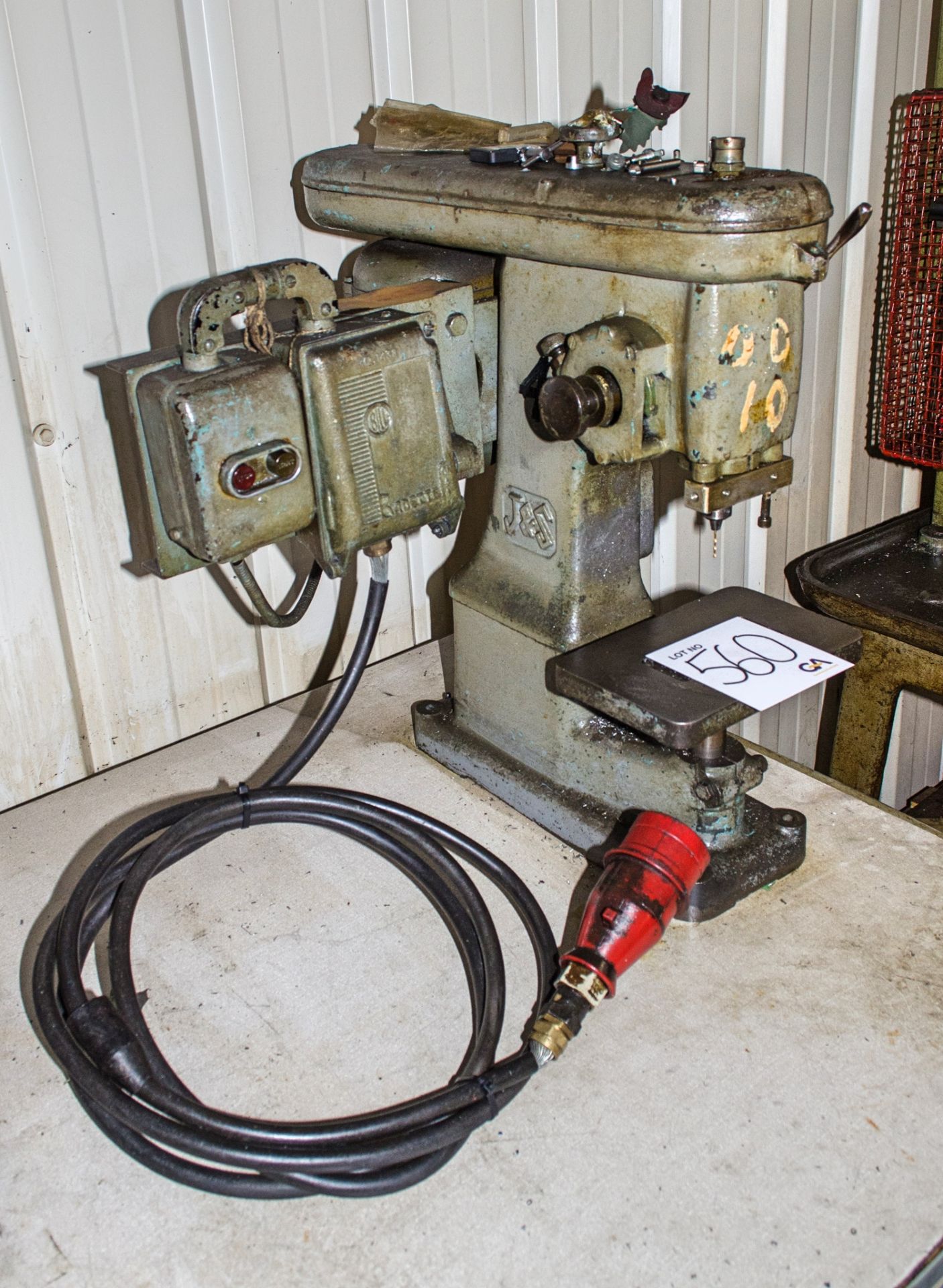 J&S 3 phase bench drill c/w work bench - Image 2 of 2