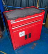 Progen double door, 2 drawer steel tool chest