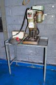 Tapping machine c/w steel bench