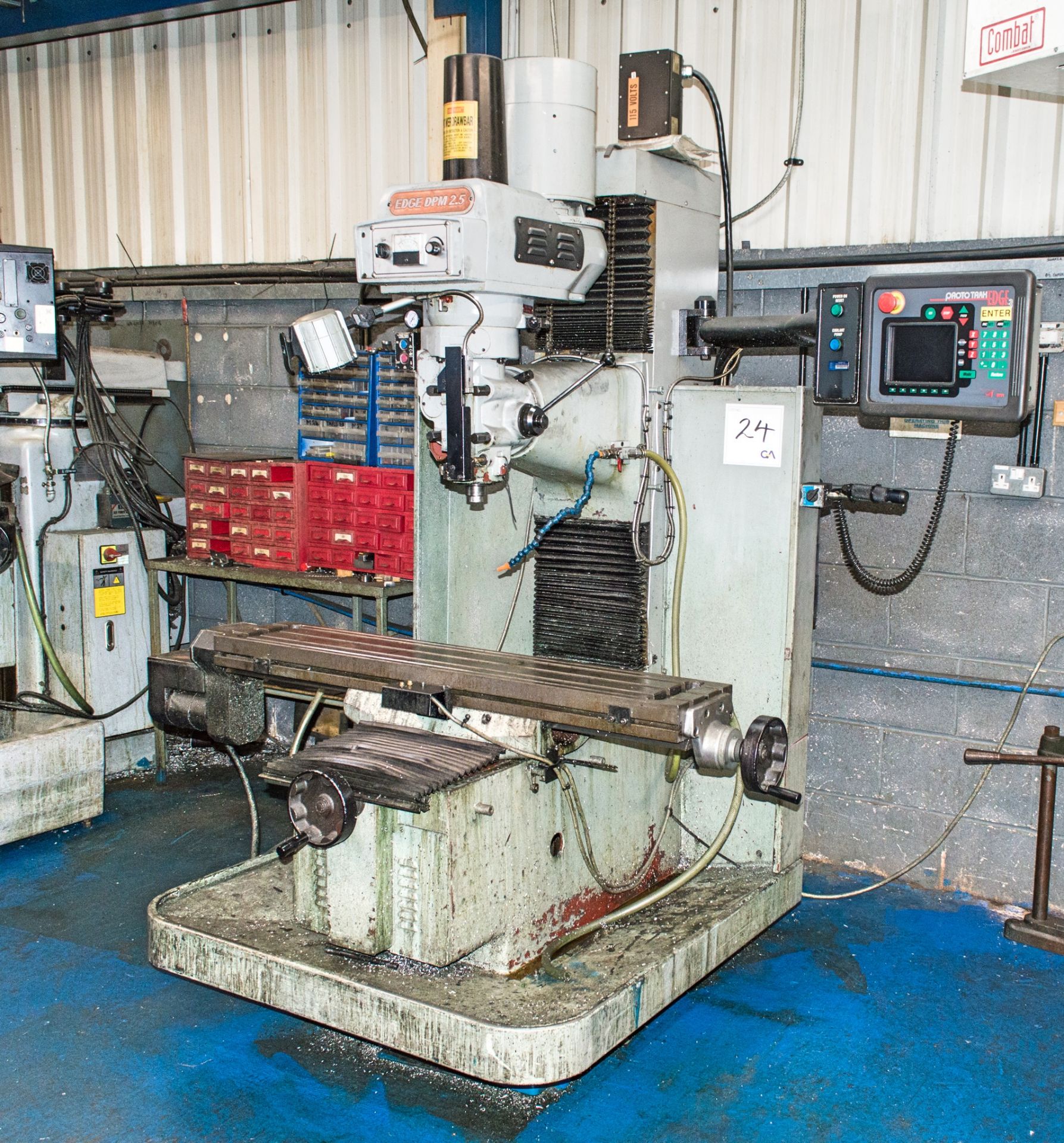 Ping Jeng DPME CNC universal milling machine Year: 2004 S/N: E00028 c/w Proto Trak Edge 3