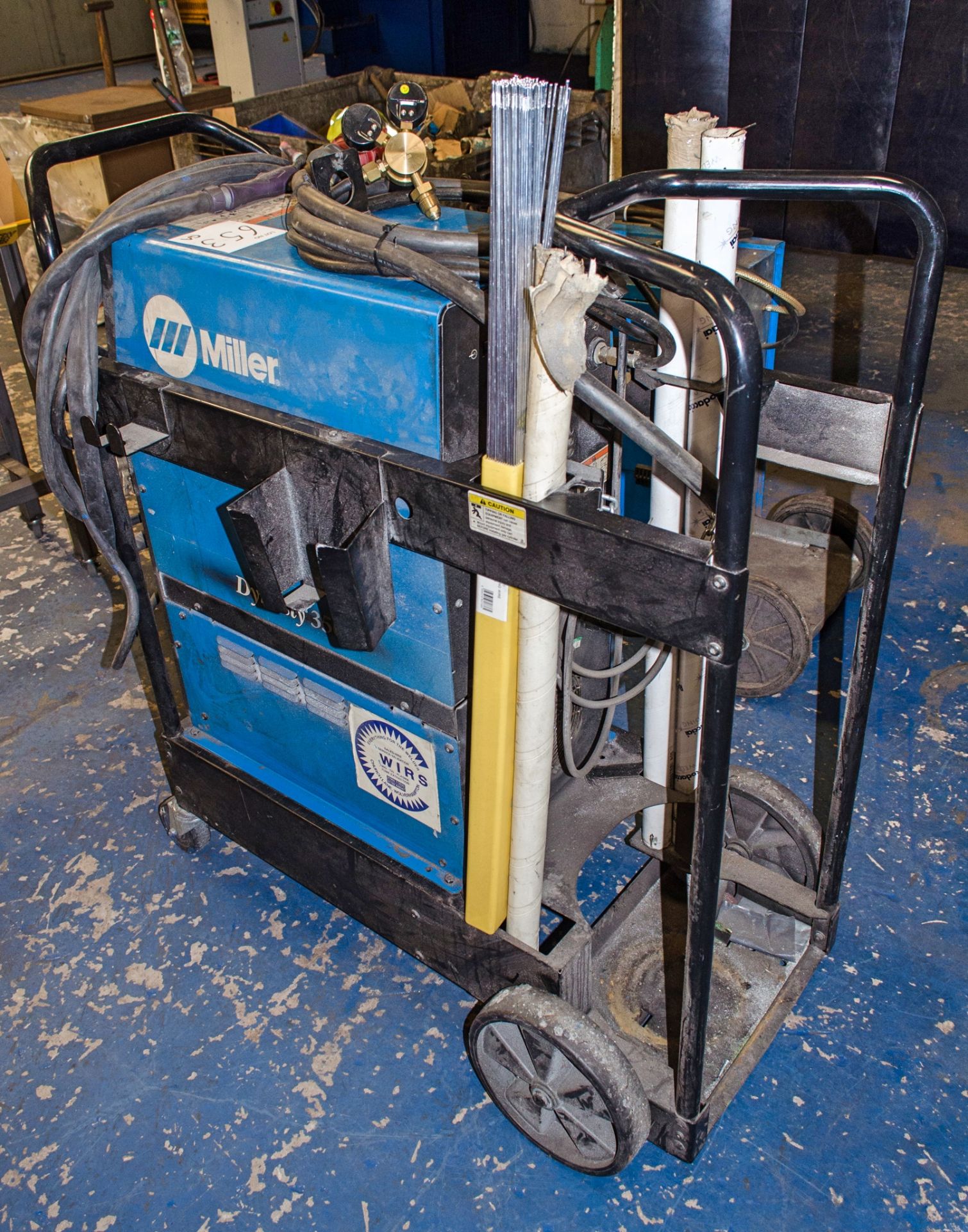 Miller Dynasty 350 tig welding set - Image 2 of 3