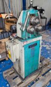 Sahinler PK-20 powered pipe roller/bender Year: 2003 S/N: 190259 c/w tooling in cabinet as