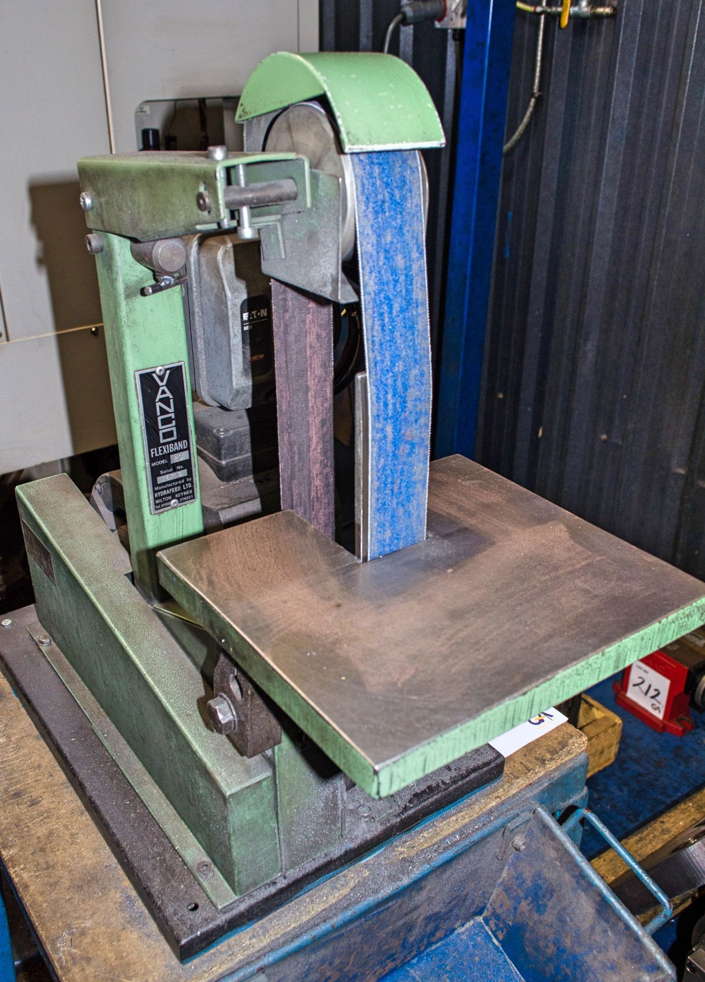 Vanco 2B vertical linisher c/w bench - Image 2 of 2