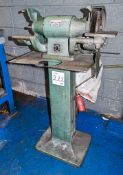 AB double end pedestal grinder