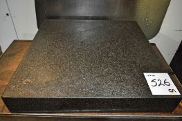 Granite surface plate 610mm x 610mm on mobile stand