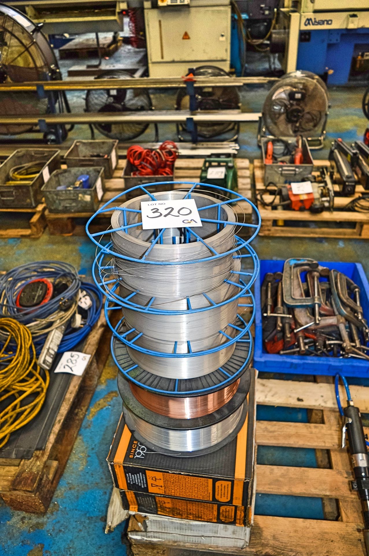 8 - misc. welding wire reels