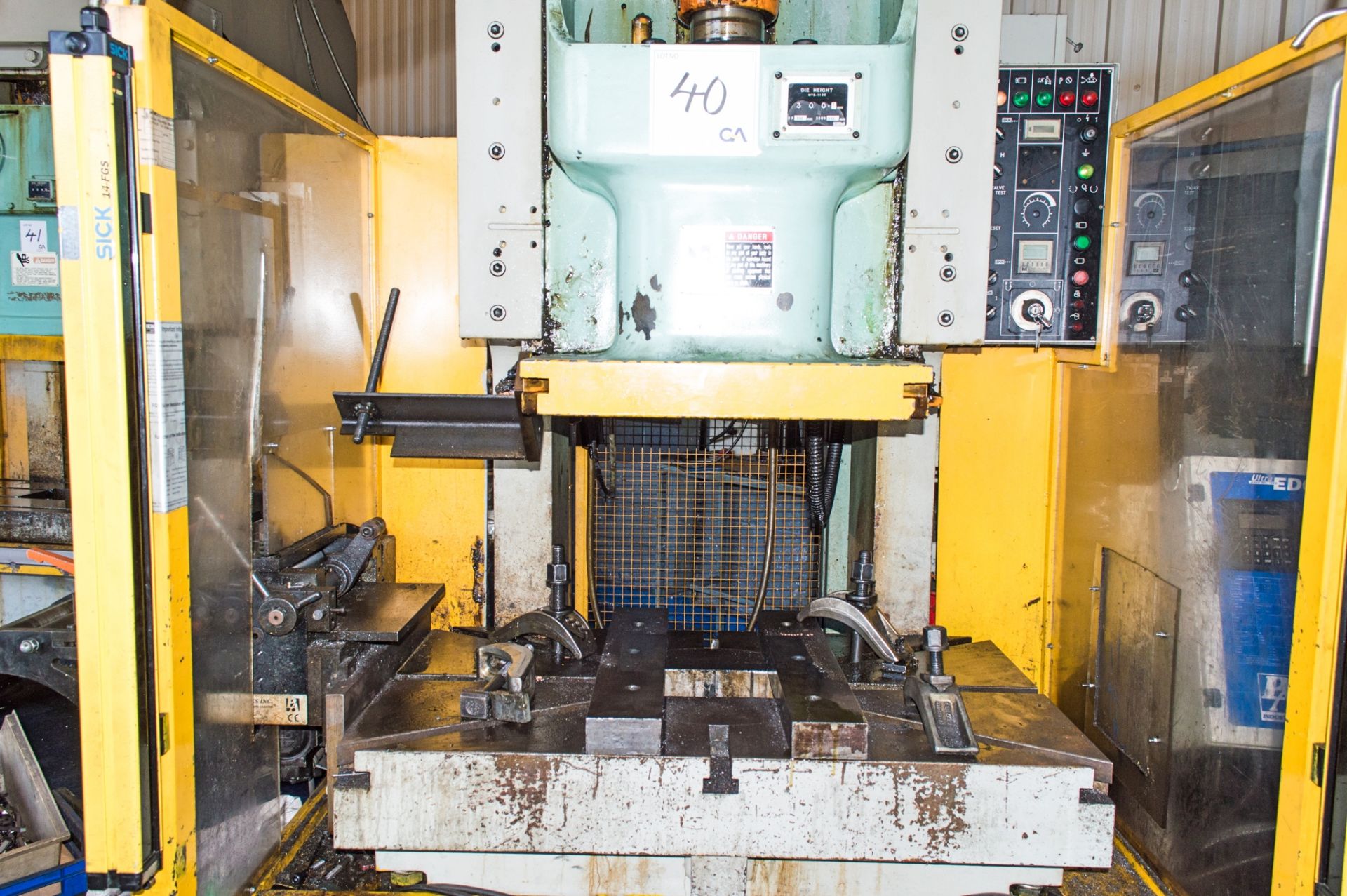 Seyi SN1-80 C frame 80 tonne mechanical power press Year of manufacture: 2000 S/N: EW80-813 c/w PA - Image 2 of 7