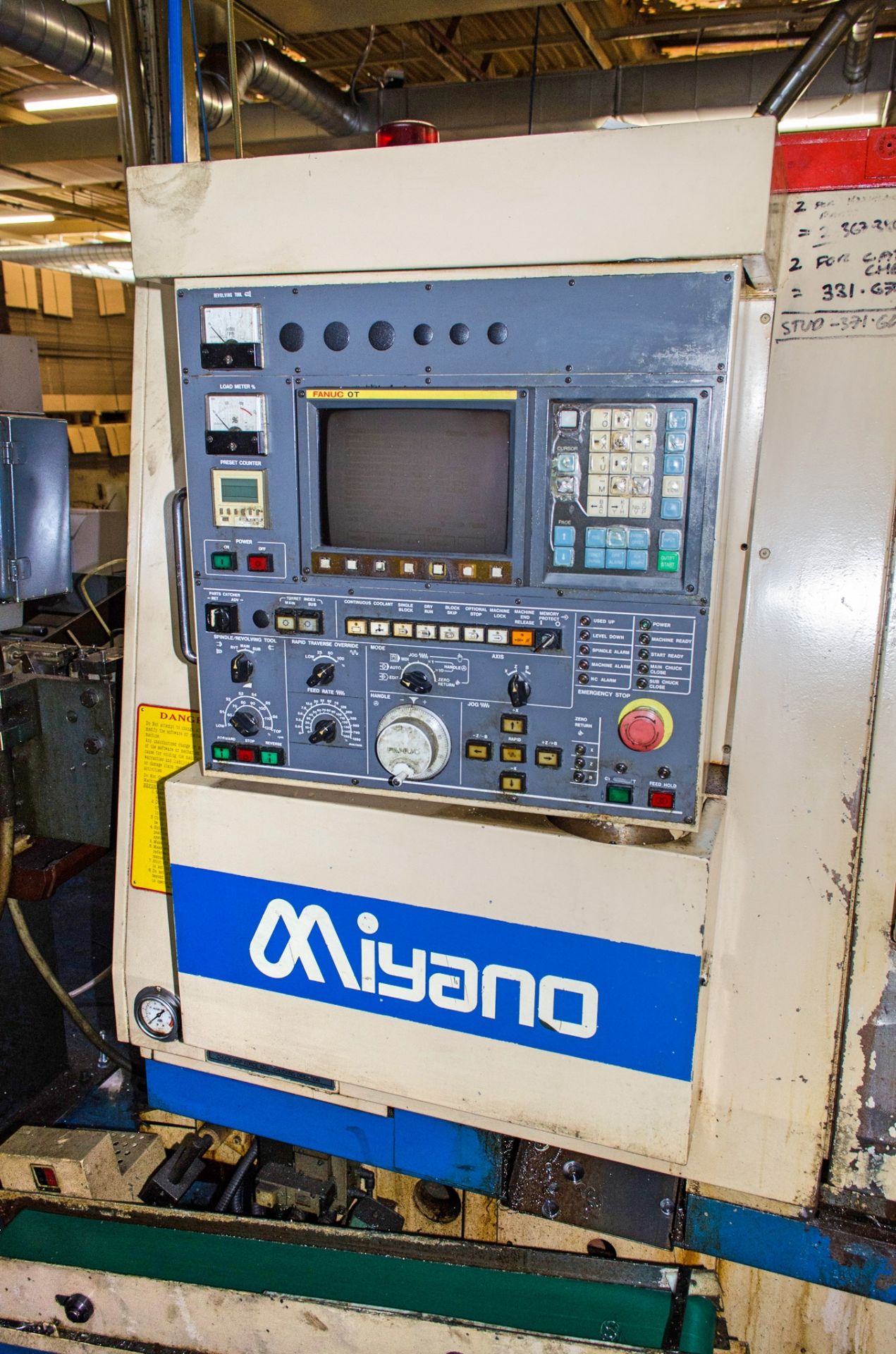 AMF Miyano JNC 45S CNC 5 axis sub spindle lathe S/N: J450444S c/w Fanuc OT controls and FMB Turbo - Image 12 of 14