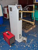 Tecna 4646N 48kva spot welder Year: 2019 S/N: 03452 c/w 240v chiller