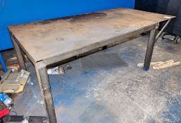 Steel welder's bench