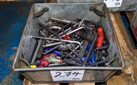 Quantity of hex keys as photographed