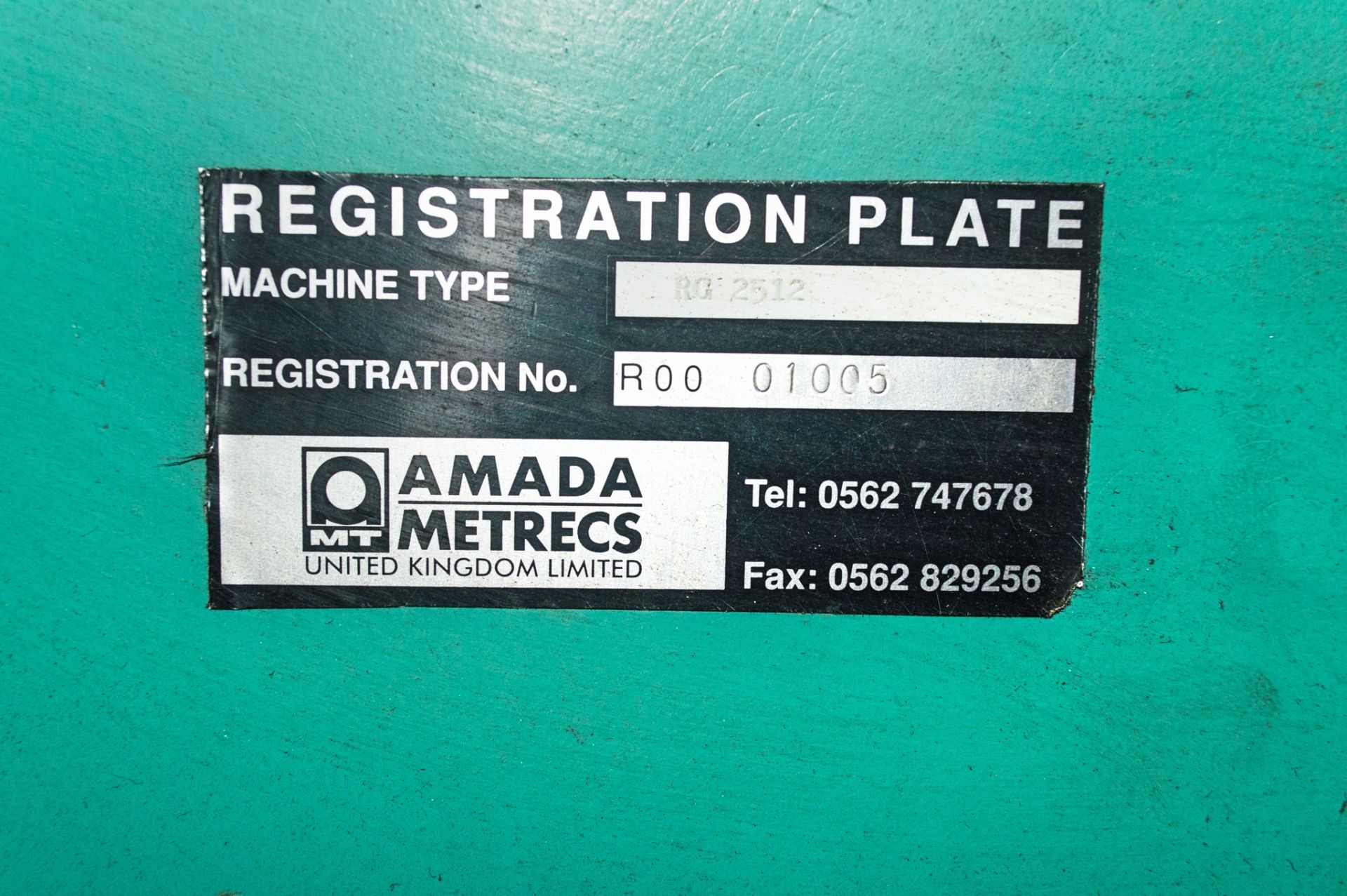 Amada Promecam RG1200-25 hydraulic upstroking press brake S/N: R00-1005 - Image 5 of 5