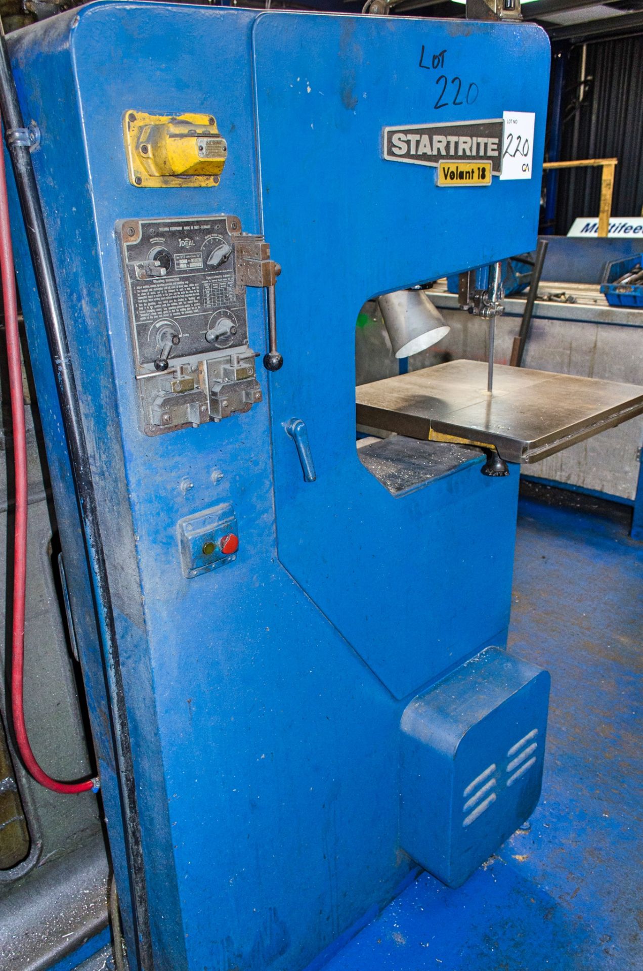 Start Rite Volant 18 vertical band saw - Image 2 of 2