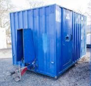 Boss Cabins 12ft x 6 ft  fast tow mobile steel anti vandal welfare unit