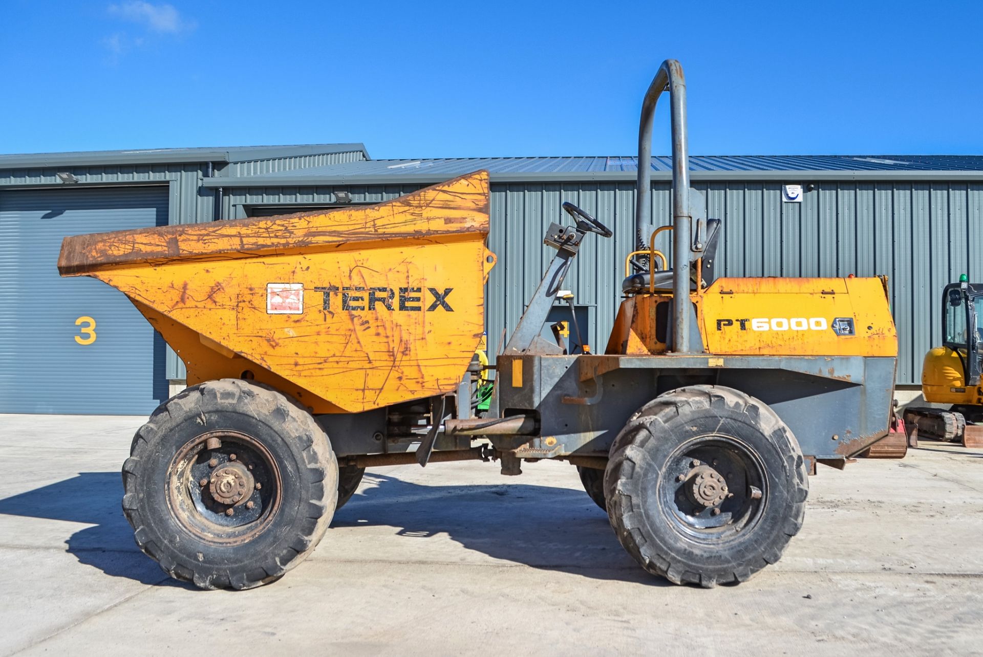 Terex 6 tonne straight skip dumper  Year: 2007  S/N: E703FW179 Recorded Hours: 2883 - Image 7 of 21