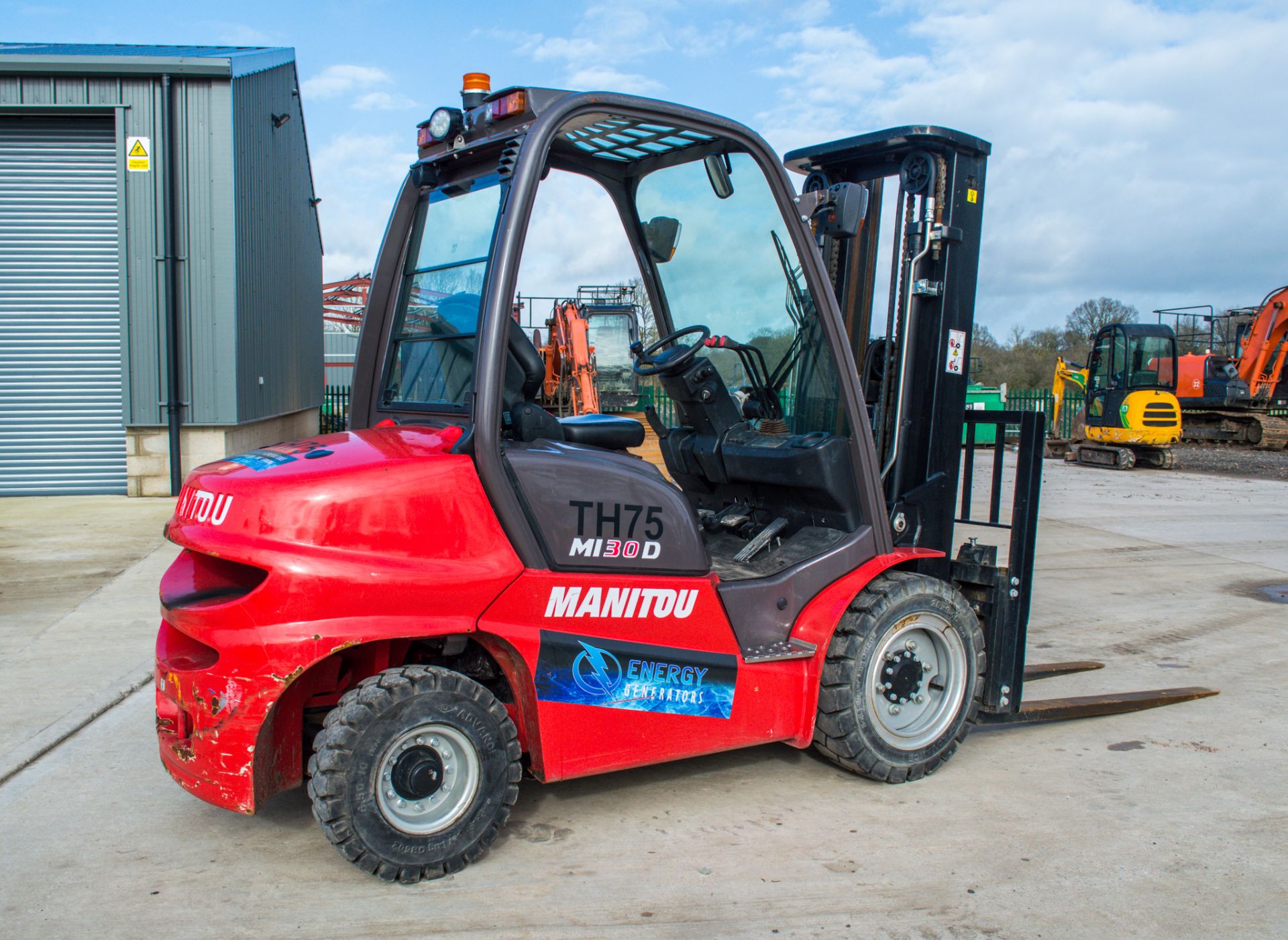 Manitou  MI 30D 3 tonne diesel fork lift truck Year: 2020 S/N: 877369 Recorded Hours: 430 TH75 - Image 3 of 18