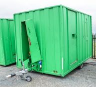Groundhog 12ft x 6 ft fast tow mobile steel anti vandal welfare unit Comprising of: canteen area,