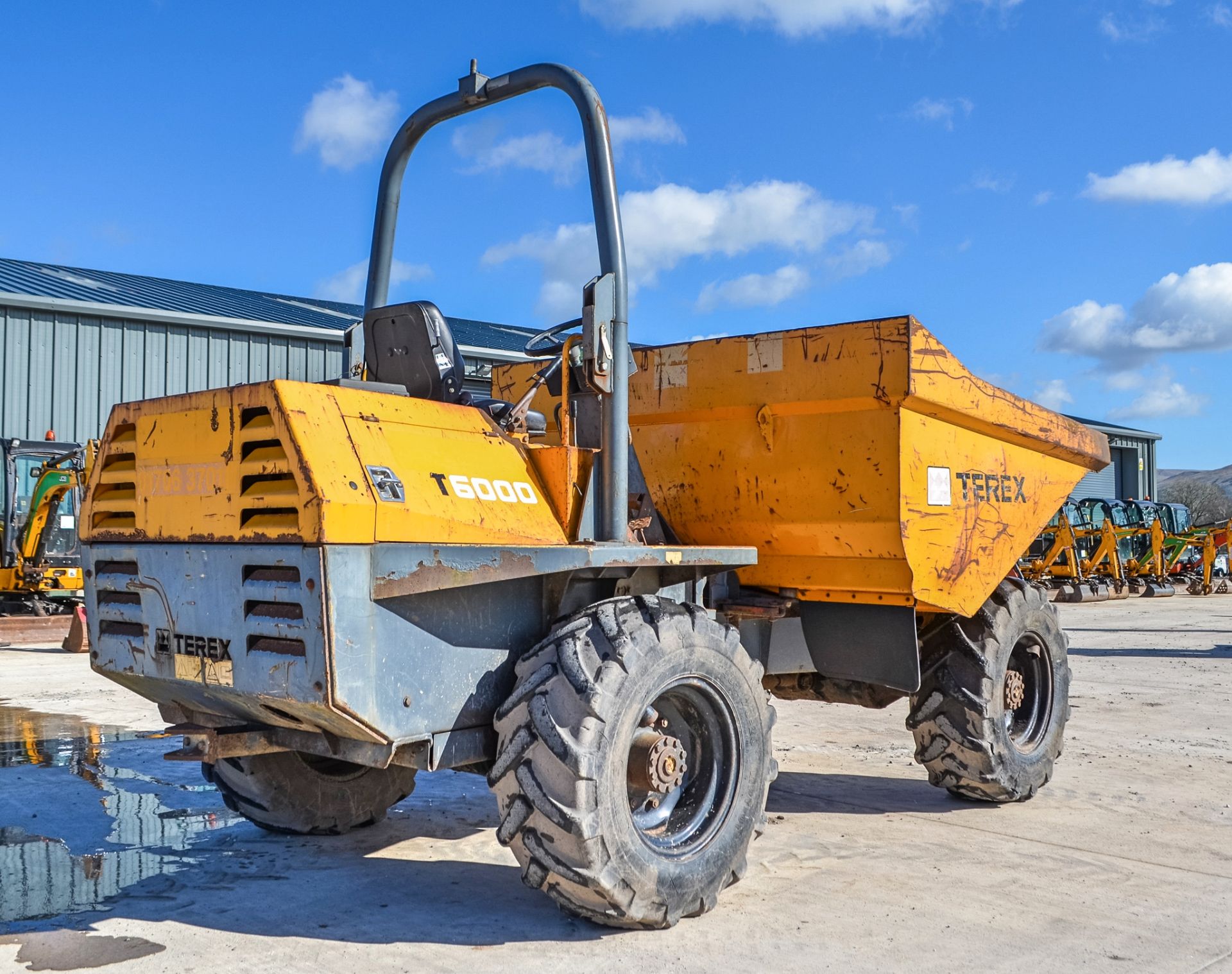 Terex 6 tonne straight skip dumper  Year: 2007  S/N: E703FW200 Recorded Hours: 3525 - Image 4 of 20