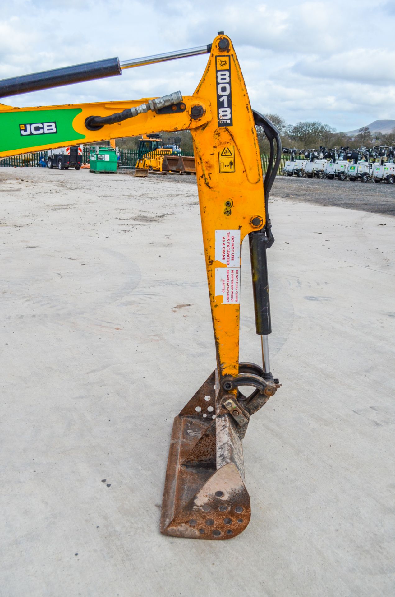 JCB 8018 1.8 tonne rubber tracked mini excavator Year: 2015 S/N: 2335150 Recorded hours: 1701 Blade, - Image 12 of 19