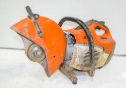 Stihl TS410 petrol driven cut off saw ** Exhaust, belt and cover missing **