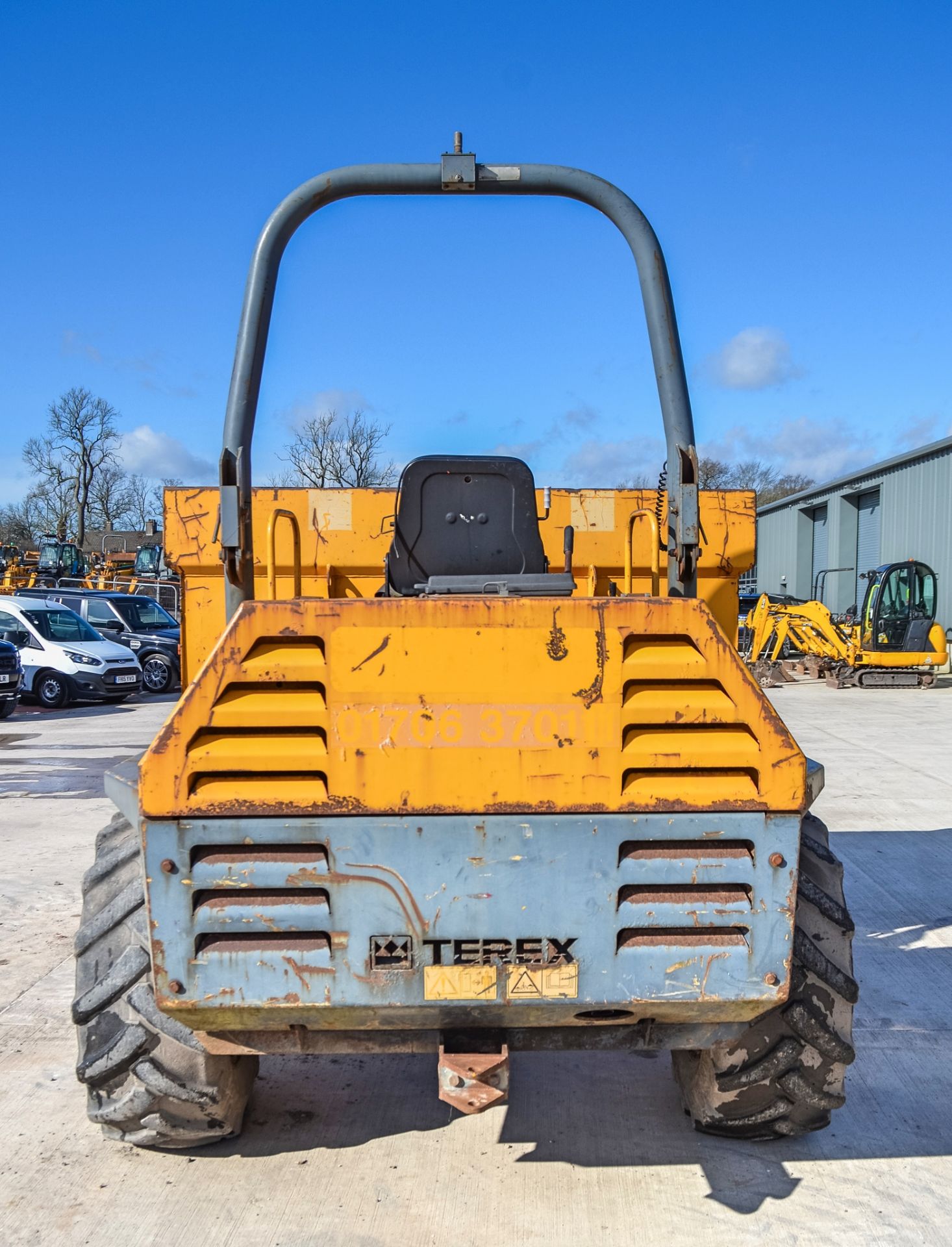 Terex 6 tonne straight skip dumper  Year: 2007  S/N: E703FW200 Recorded Hours: 3525 - Image 6 of 20