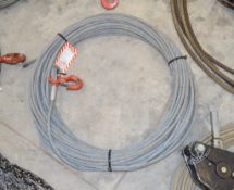 Wire rope with hook