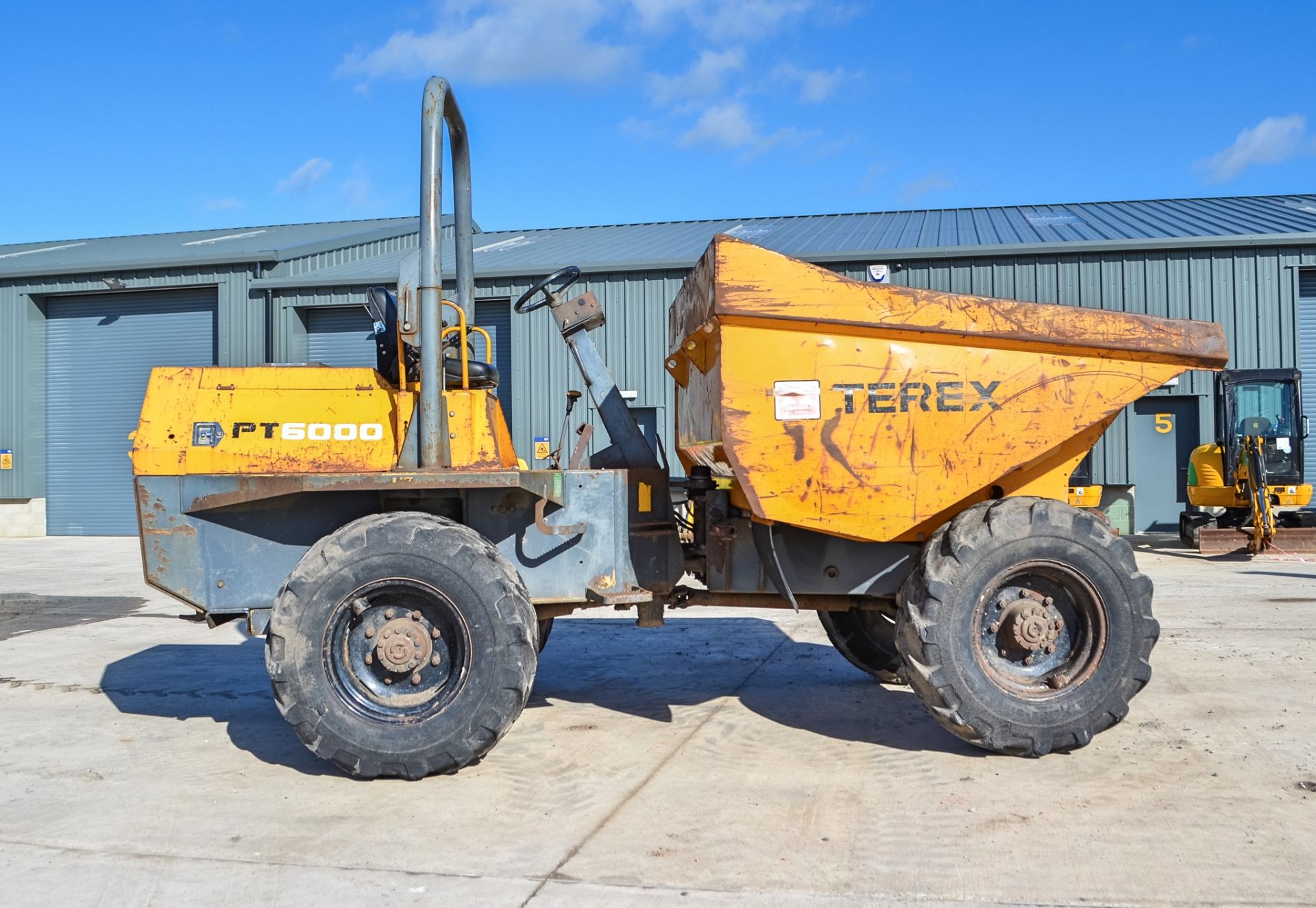 Terex 6 tonne straight skip dumper  Year: 2007  S/N: E703FW179 Recorded Hours: 2883 - Image 8 of 21