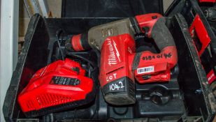 Milwaukee 18v cordless SDS rotary hammer drill c/w charger and carry case ** No battery ** D3BX0146